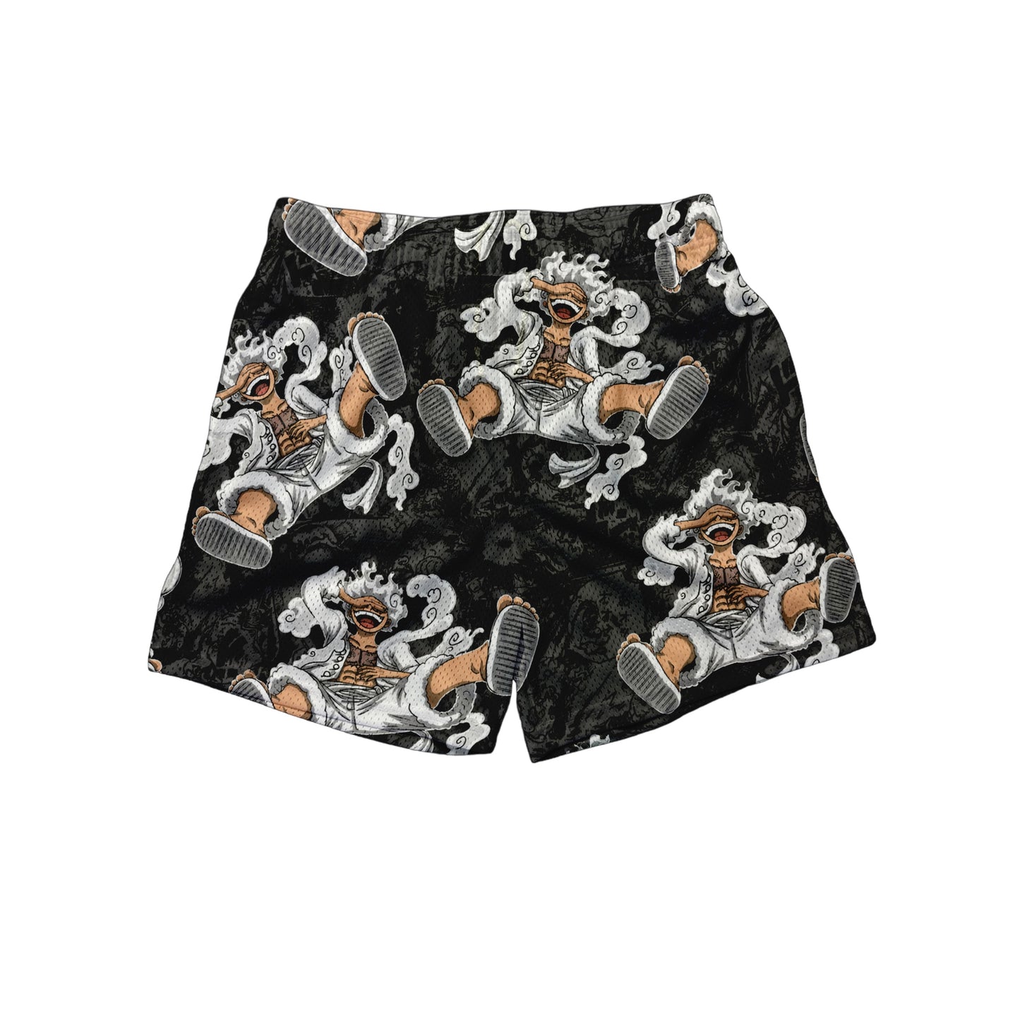 WHITE LUFFY SHORTS