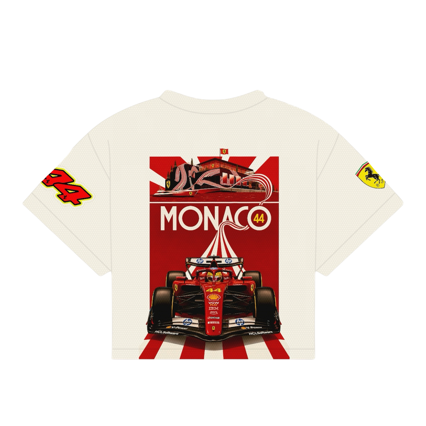 HAMILTON HELMET MONACO ‘26 SHIRT | OFF-WHITE