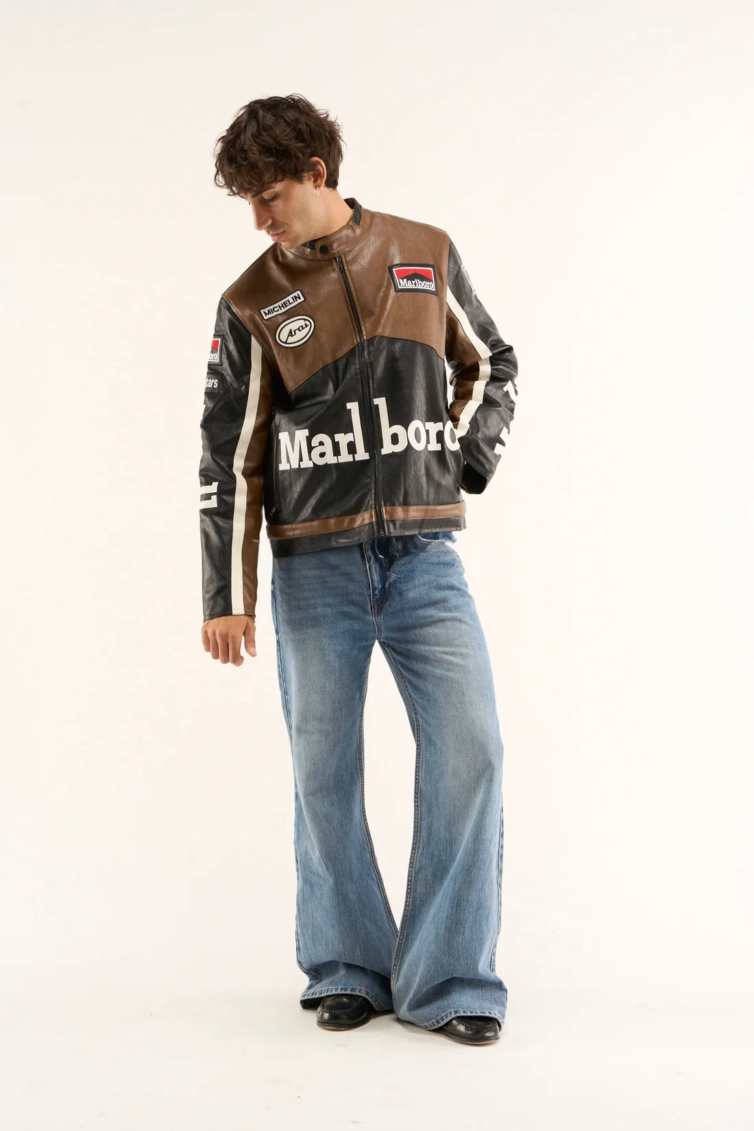 MARL LEATHER JACKET
