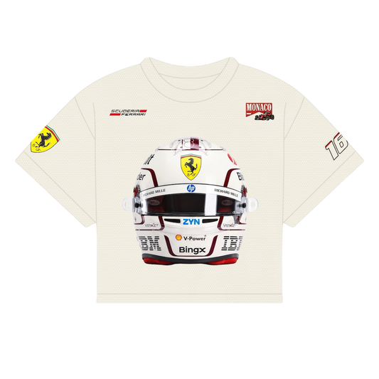 LECLERC HELMET MONACO ‘26 SHIRT | OFF-WHITE