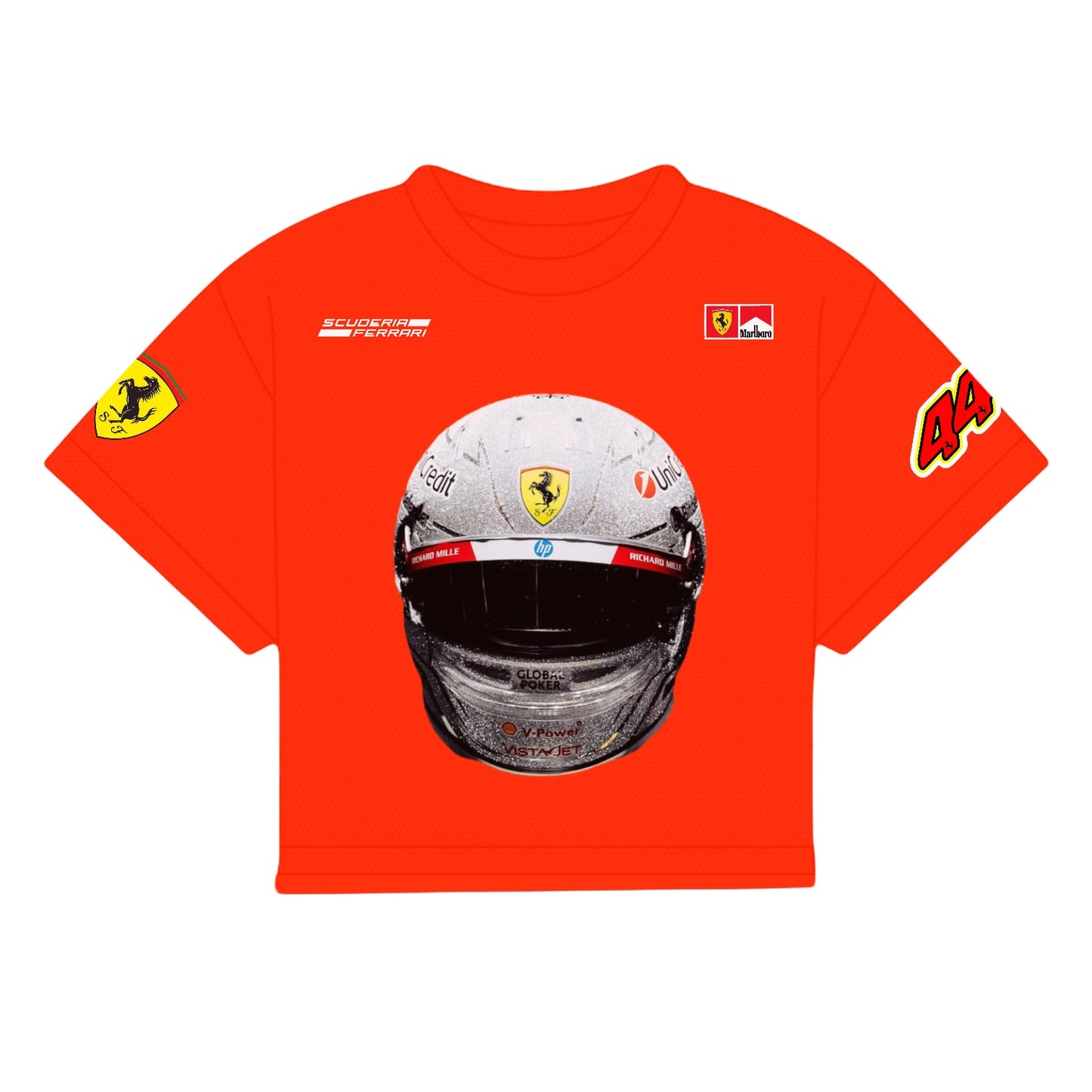 HAMILTON HELMET LV 2025 GP SHIRT | RED