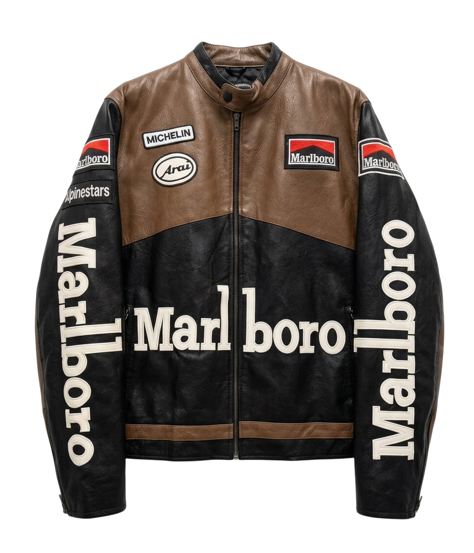 MARL LEATHER JACKET