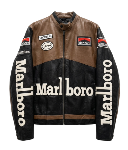 MARL LEATHER JACKET