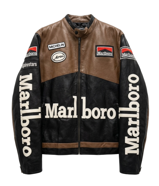 MARL LEATHER JACKET