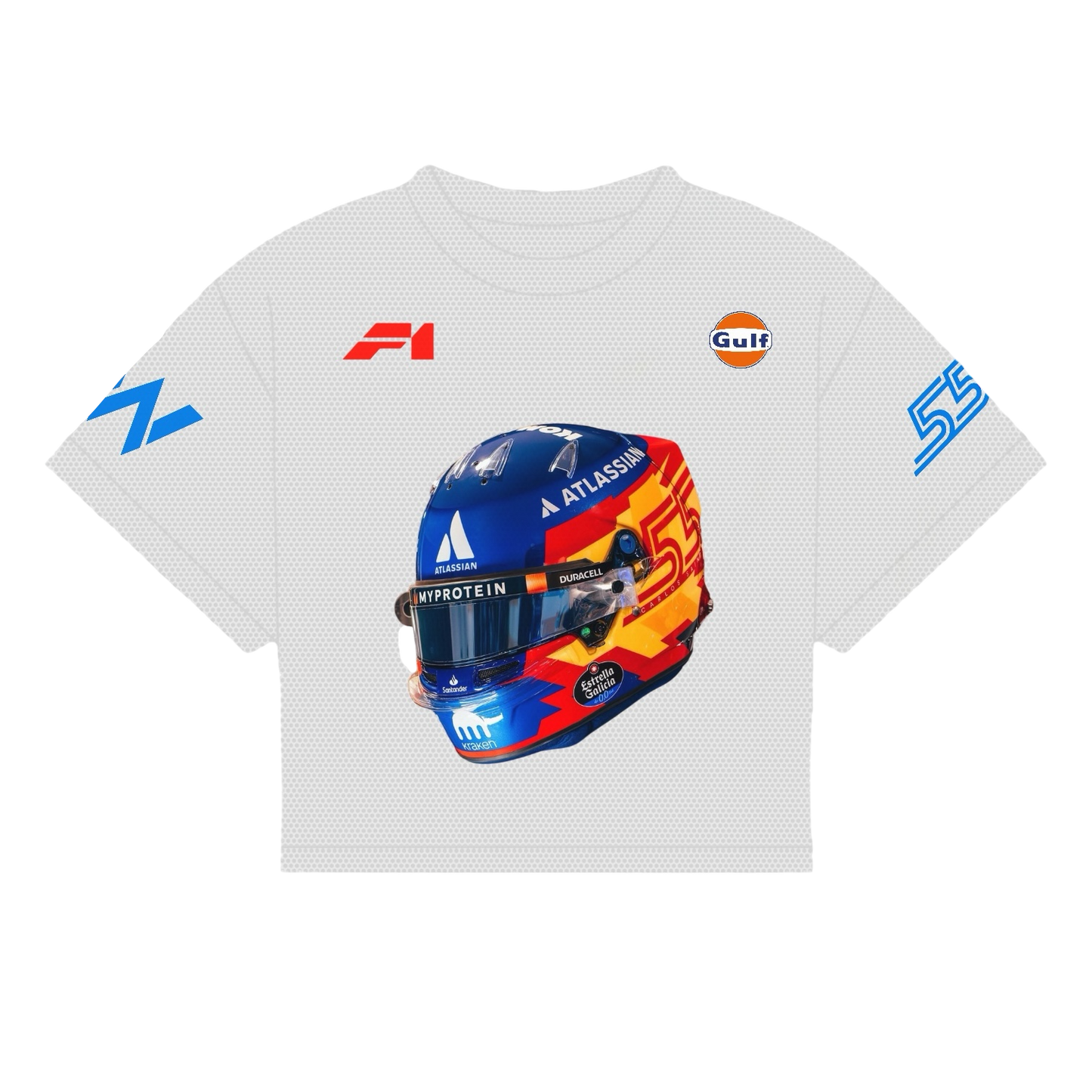 SAINZ HELMET SHIRT | WHITE