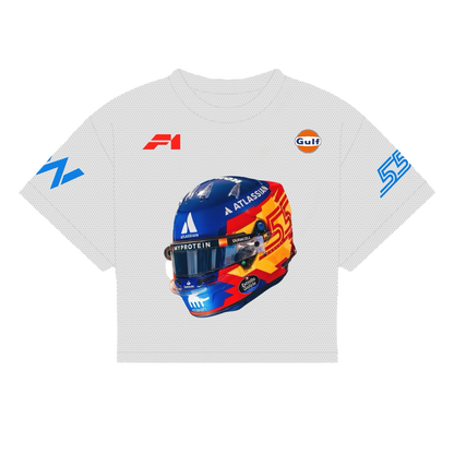 SAINZ HELMET SHIRT | WHITE