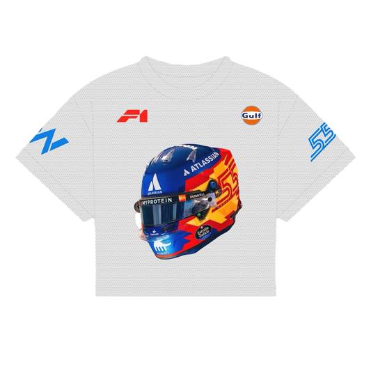 SAINZ HELMET SHIRT | WHITE