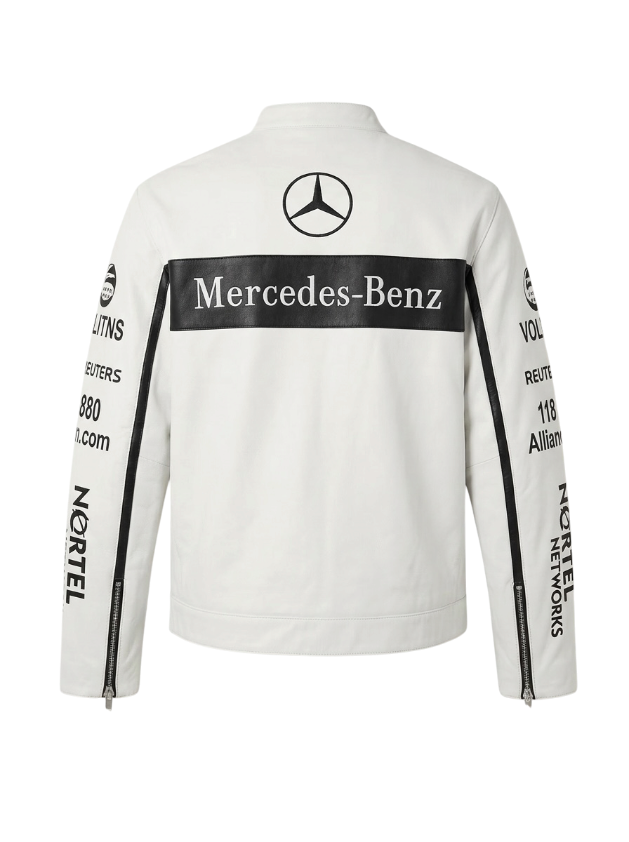 BENZO WHITE LEATHER JACKET