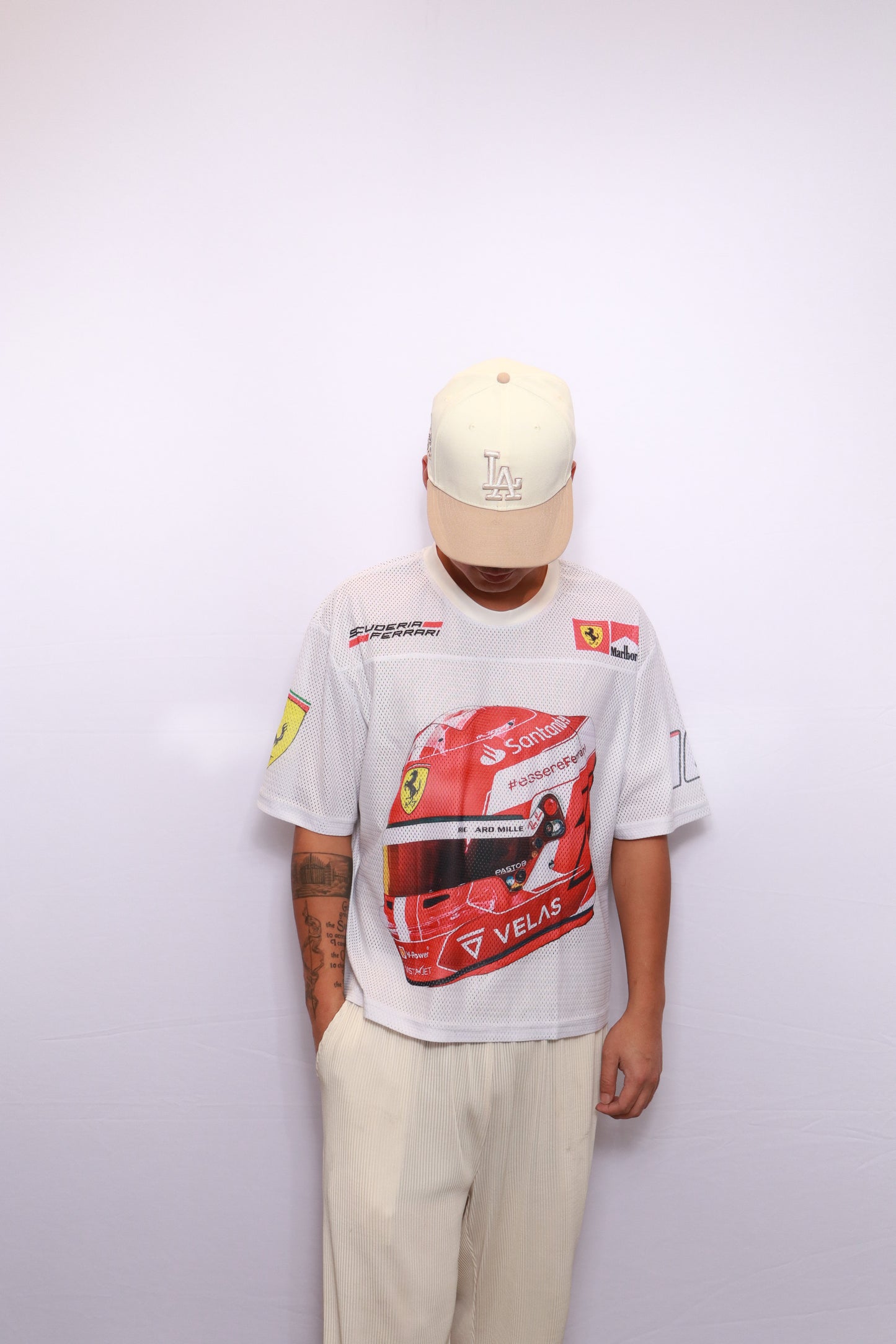 LECLERC HELMET 2025 SHIRT | OFF-WHITE