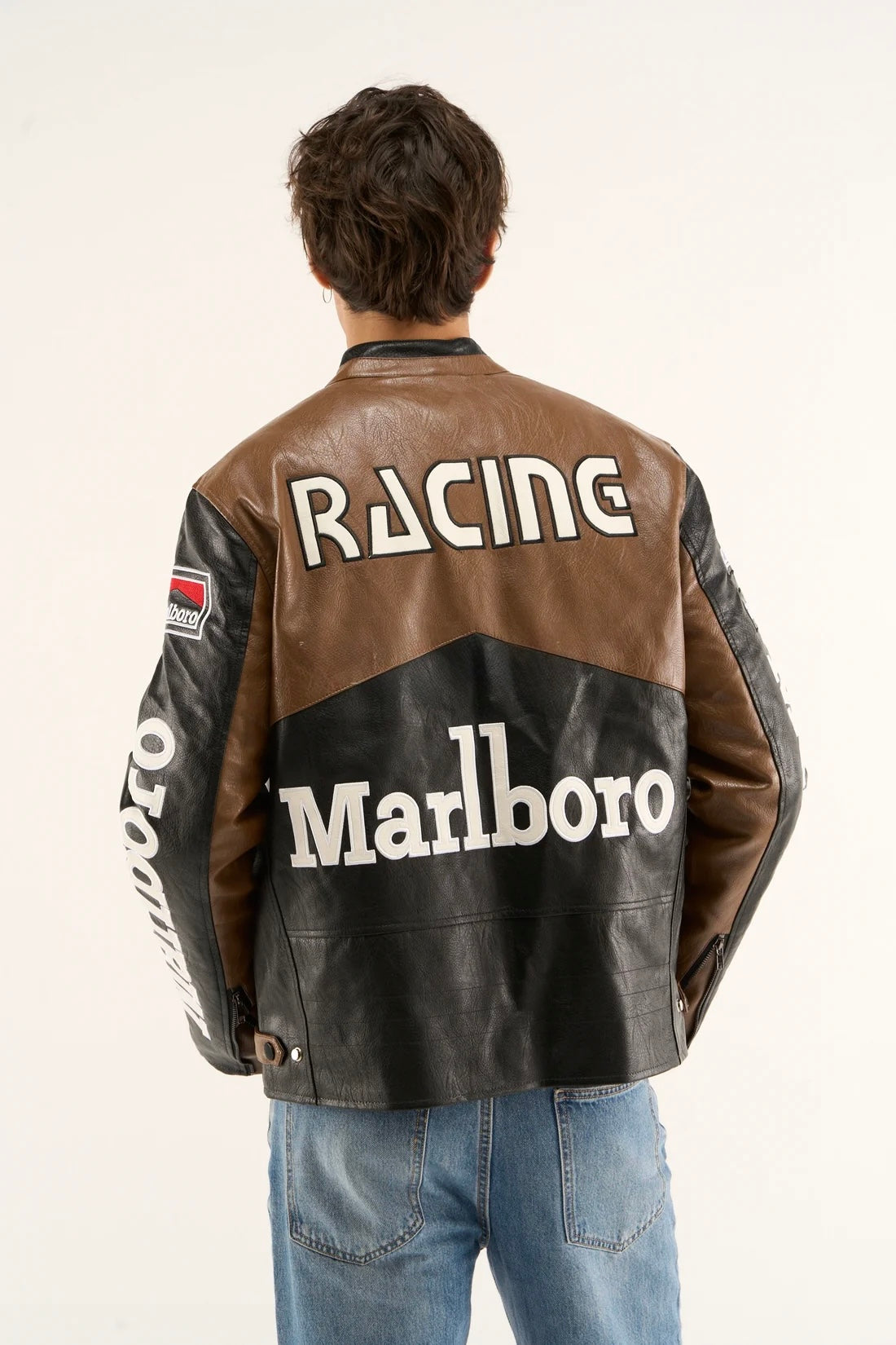 MARL LEATHER JACKET
