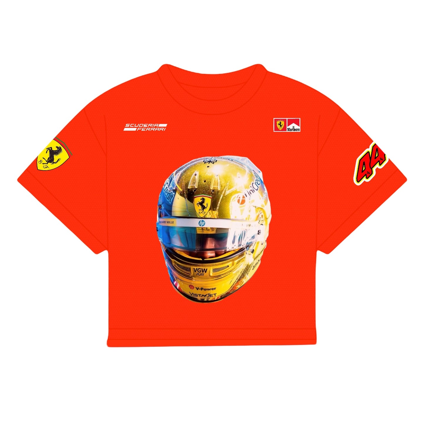 HAMILTON GOLD HELMET LV 2025 GP SHIRT | RED