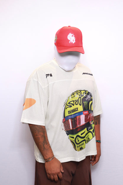 NORRIS HELMET MONSTER ENERGY SHIRT | CREAM