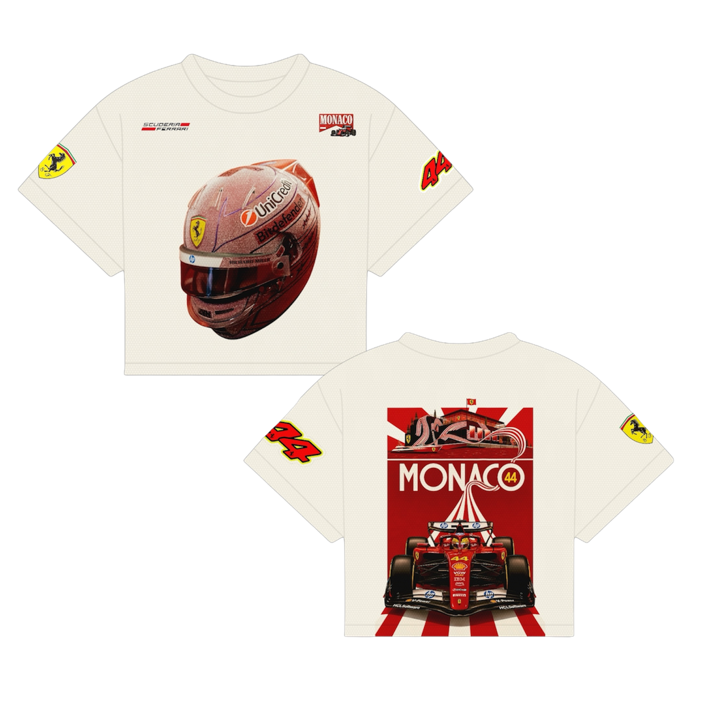 HAMILTON HELMET MONACO ‘26 SHIRT | OFF-WHITE
