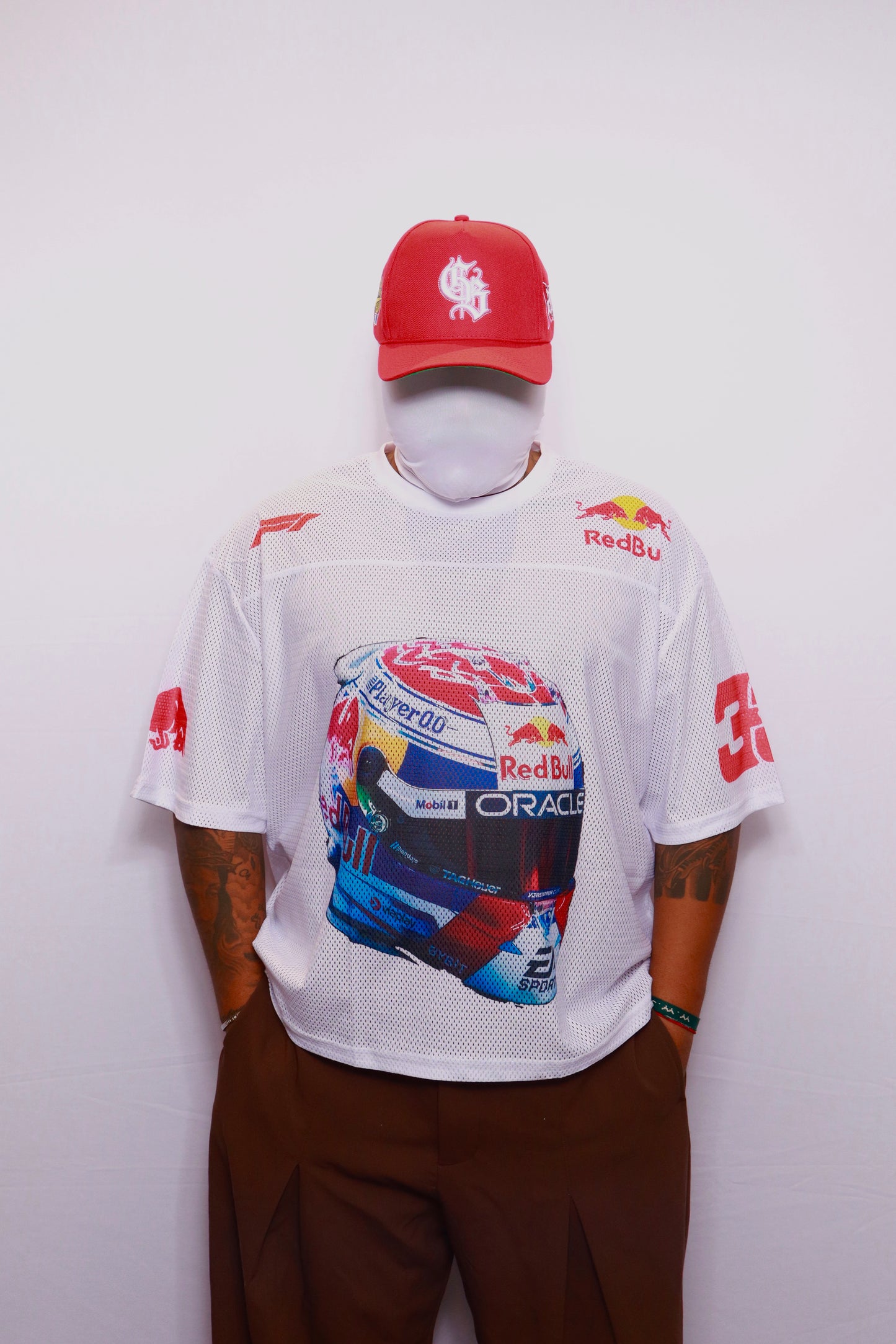 VERSTAPPEN HELMET RB SHIRT | WHITE