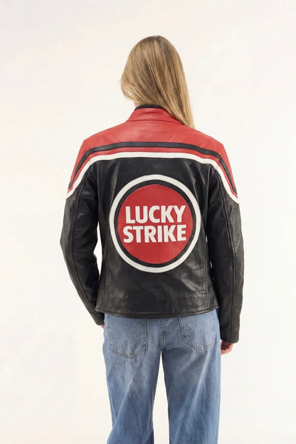 LUCKY STRIKE RED LEATHER JACKET