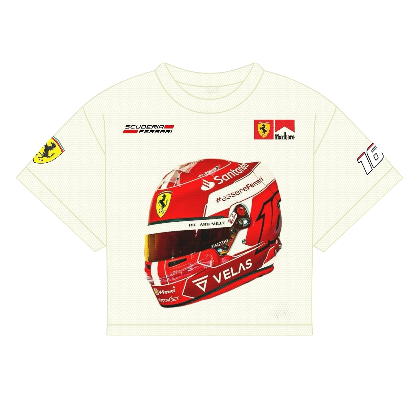 LECLERC HELMET 2025 SHIRT | OFF-WHITE