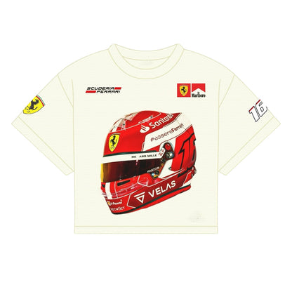 LECLERC HELMET 2025 SHIRT | OFF-WHITE