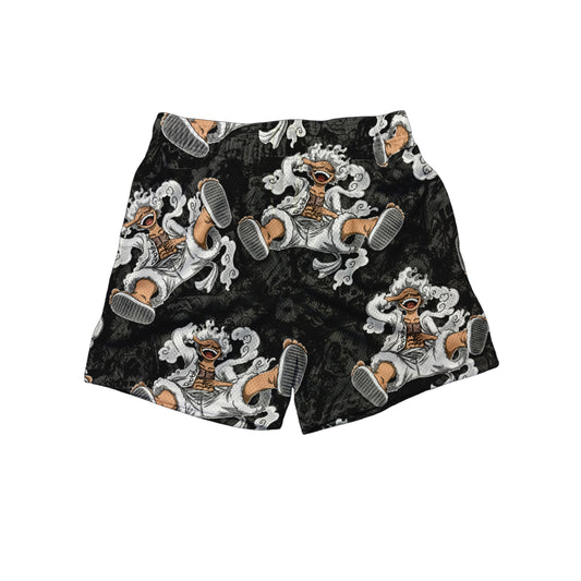 WHITE LUFFY SHORTS
