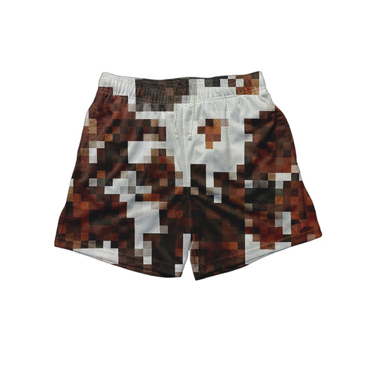 BROWN DAMO SHORTS
