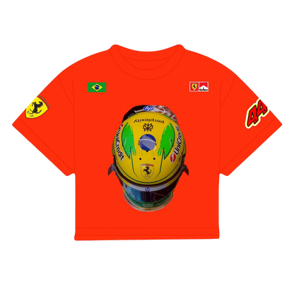 HAMILTON HELMET BRAZIL 2025 SHIRT | RED