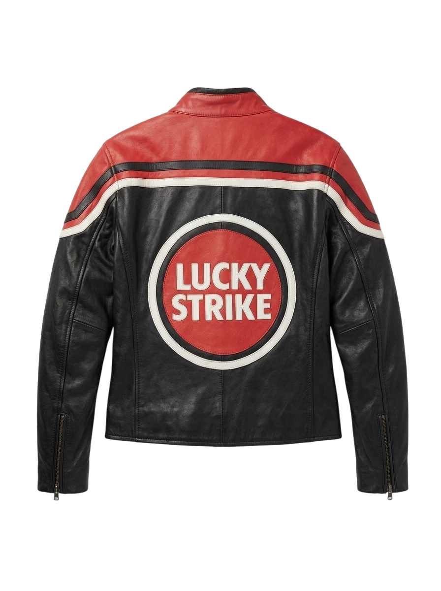 LUCKY STRIKE RED LEATHER JACKET