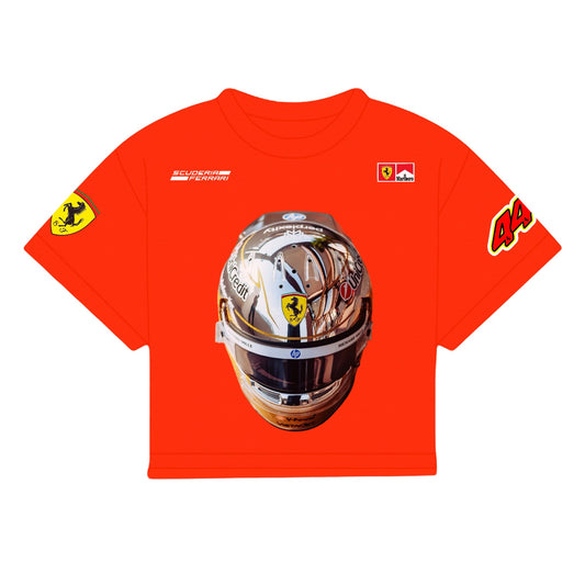 HAMILTON HELMET ABU DHABI 2025 GP SHIRT | RED