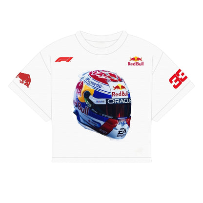 VERSTAPPEN HELMET RB SHIRT | WHITE