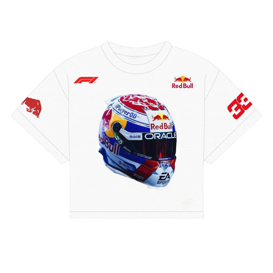 VERSTAPPEN HELMET RB SHIRT | WHITE