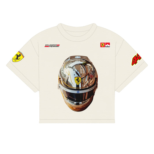 HAMILTON HELMET ABU DHABI 2025 GP SHIRT | OFF-WHITE
