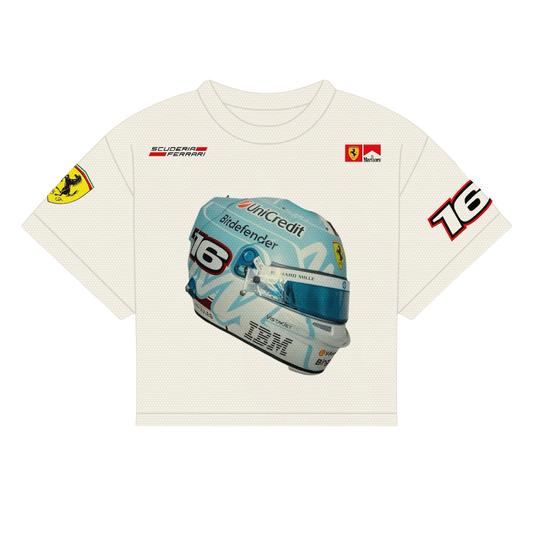 LECLERC HELMET MIAMI 2026 GP SHIRT | OFF-WHITE