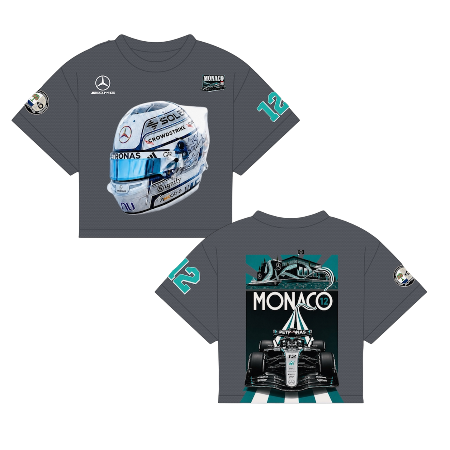 ANTONELLI HELMET MONACO ‘26 SHIRT | GRAY