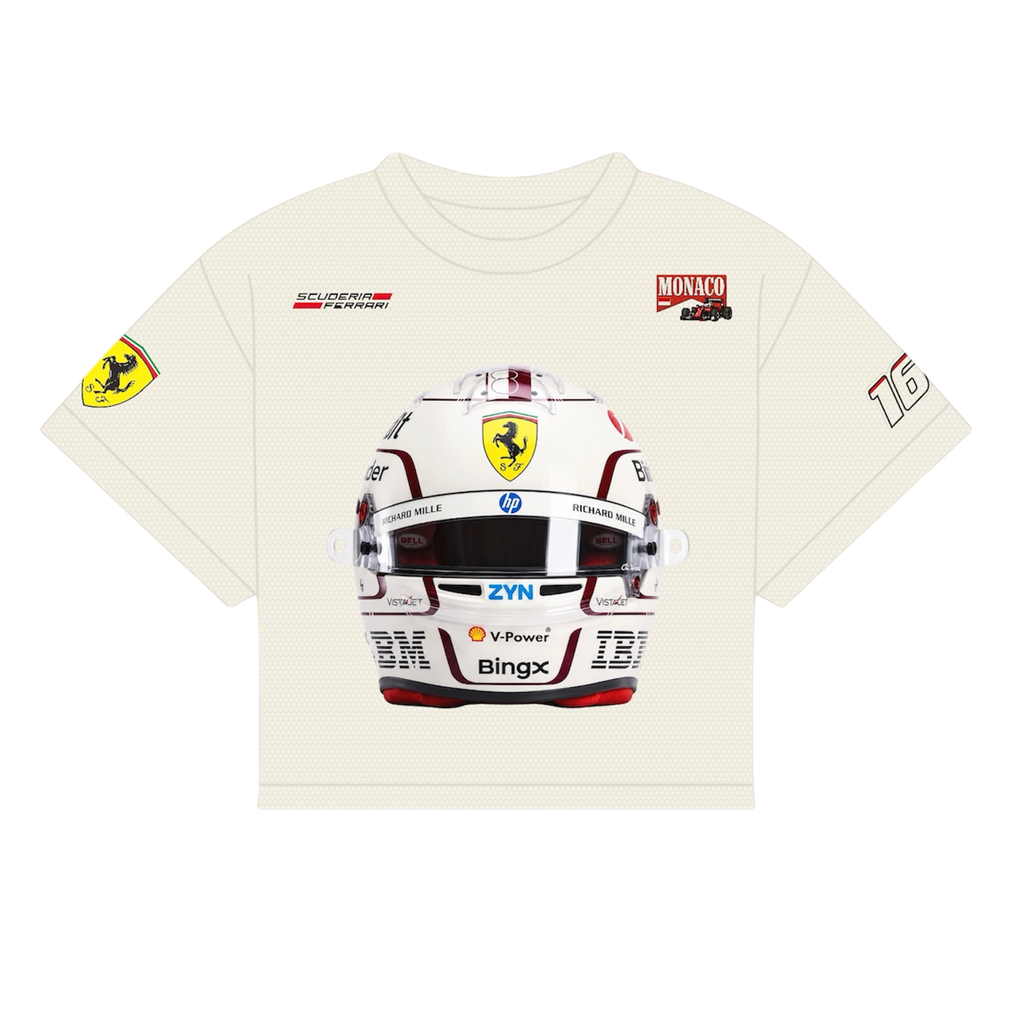 LECLERC HELMET MONACO ‘26 SHIRT | OFF-WHITE
