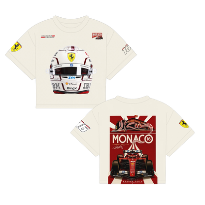 LECLERC HELMET MONACO ‘26 SHIRT | OFF-WHITE